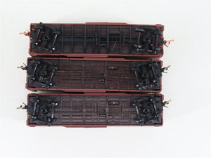 LOT of 3 N Scale Micro-Trains MTL CGW Chicago Great Western 40' Boxcars