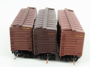 LOT of 3 N Scale Micro-Trains MTL CGW Chicago Great Western 40' Boxcars