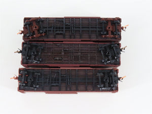 LOT of 3 N Scale Micro-Trains MTL CGW Chicago Great Western 40' Boxcars