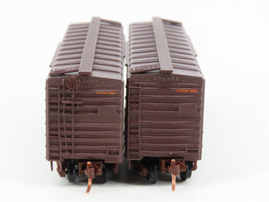 LOT of 2 N Scale Micro-Trains MTL CGW Chicago Great Western Railroad Box Cars