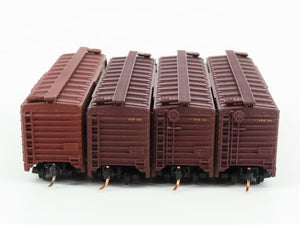 LOT of 4 N Scale Atlas CGW Chicago Great Western Railway Single Door Box Cars