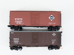 LOT of 2 N Scale Micro-Trains MTL & Intermountain ERIE Single Door Box Cars