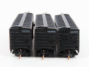 LOT of 3 N Scale Atlas ERIE Railroad Single Door Box Cars