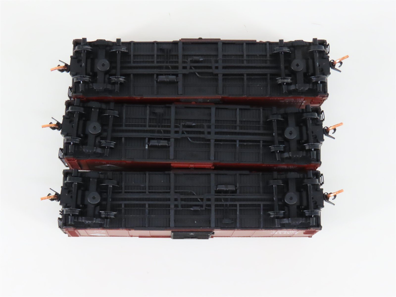 LOT of 3 N Scale Atlas ERIE Railroad Single Door Box Cars