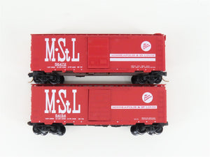 LOT of 2 N Scale Kadee Micro-Trains MTL M&STL Minneapolis & St Louis Box Cars