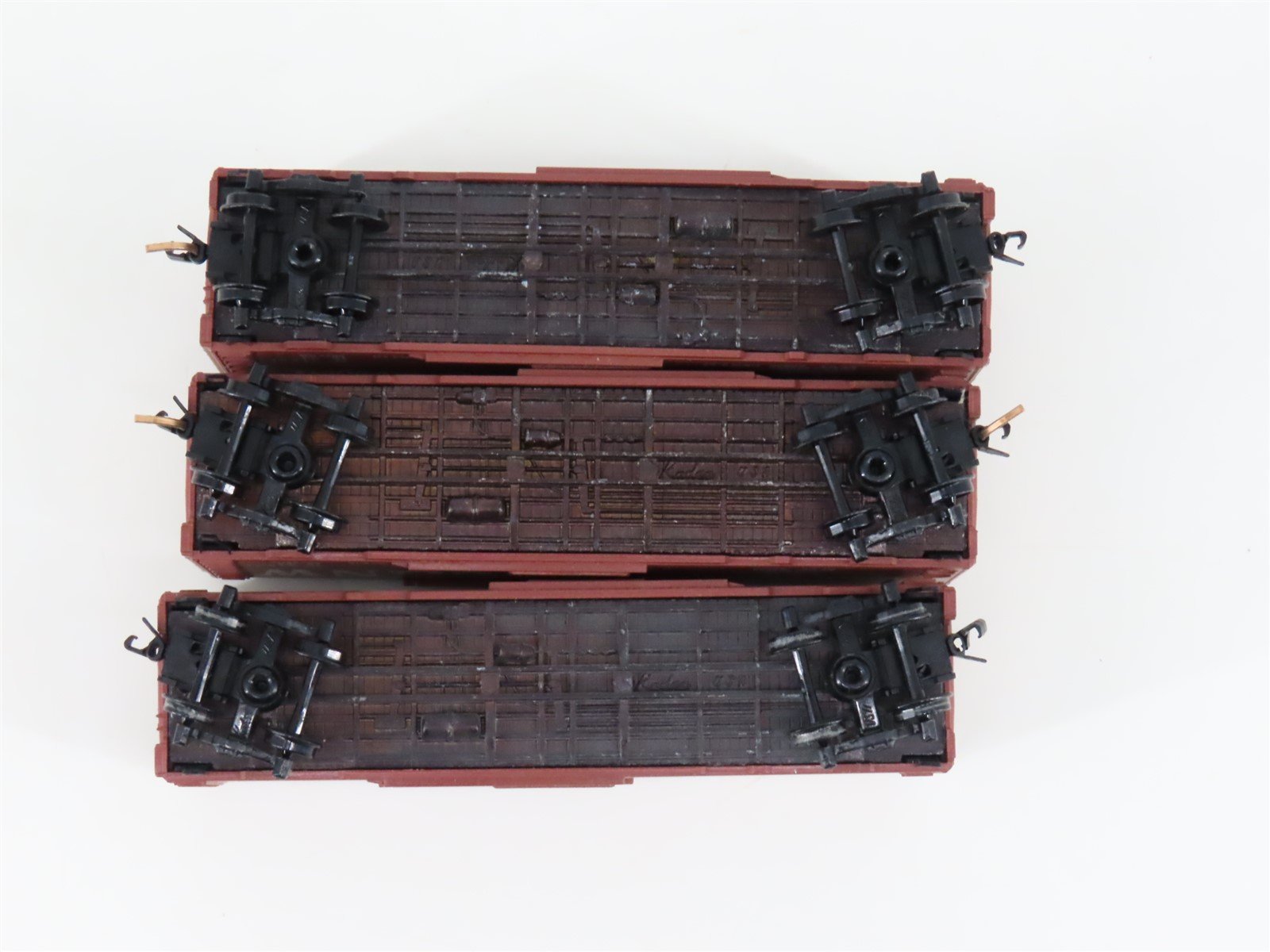 LOT of 3 N Scale Kadee Micro-Trains MTL CNW Chicago North Western Box Cars