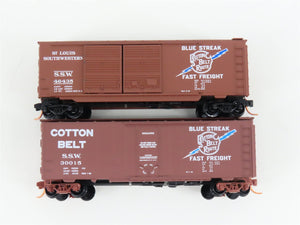 LOT of 2 N Scale Micro-Trains MTL SSW Cotton Belt Route 