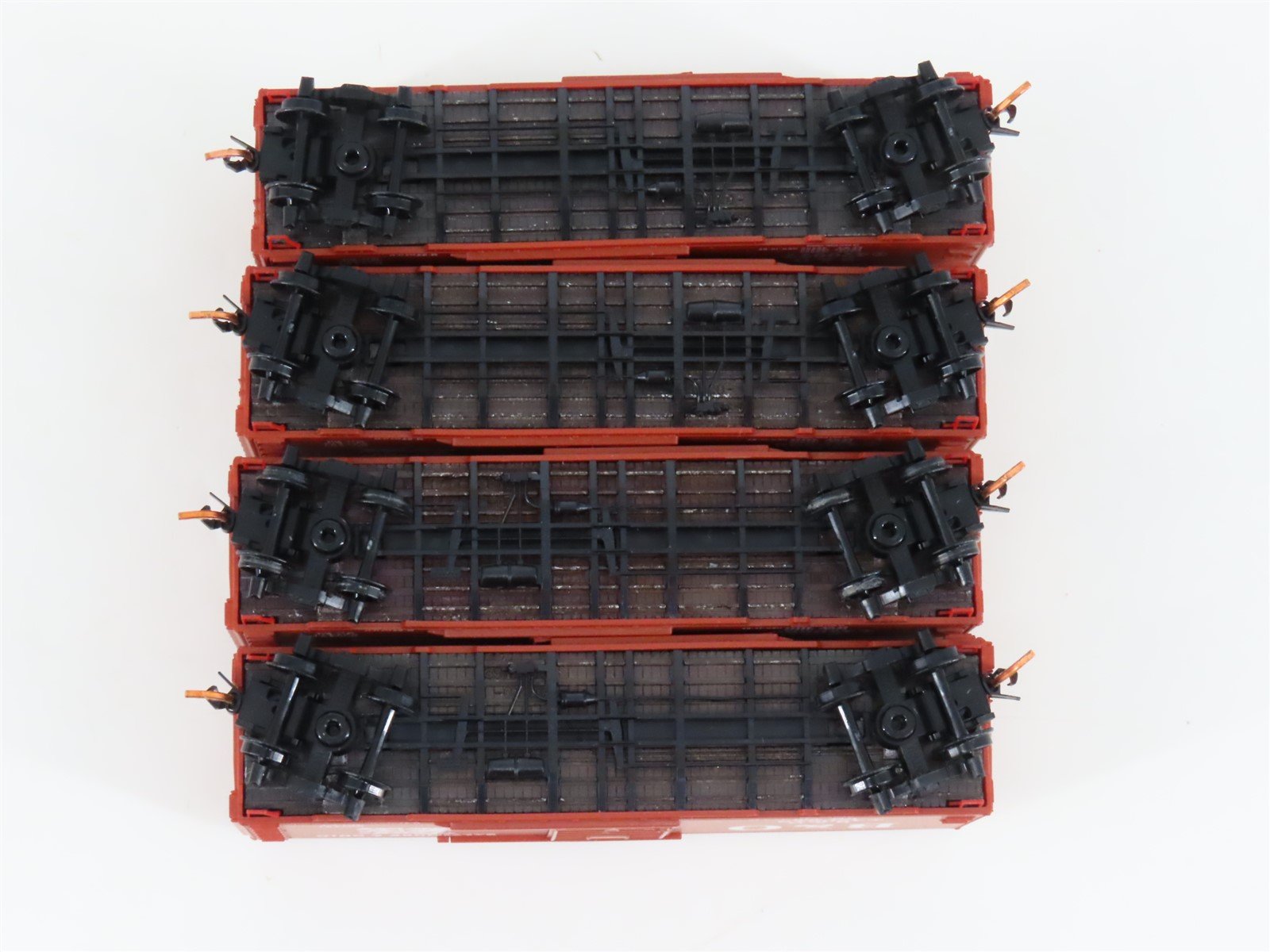 LOT of 4 N Scale Micro-Trains MTL B&O Baltimore & Ohio Single Door Box Cars