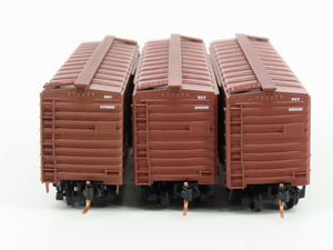 LOT of 3 N Scale Micro-Trains MTL B&O Baltimore & Ohio Railroad Box Cars