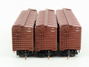 LOT of 3 N Scale Micro-Trains MTL B&O Baltimore & Ohio Railroad Box Cars