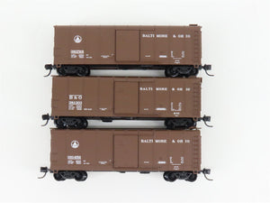 LOT of 3 N Scale Fox Valley Models FVM B&O Baltimore & Ohio Single Door Box Cars