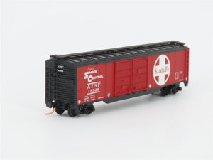 LOT of 2 N Scale Atlas & Micro-Trains MTL ATSF Santa Fe Double Door Box Cars