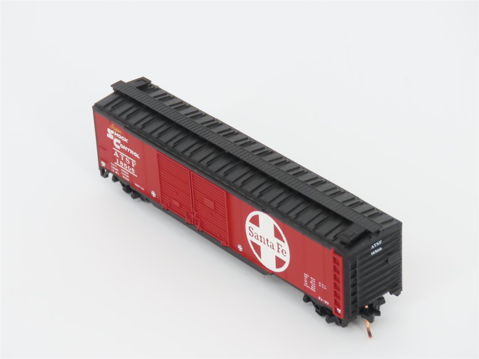 LOT of 2 N Scale Atlas & Micro-Trains MTL ATSF Santa Fe Double Door Box Cars