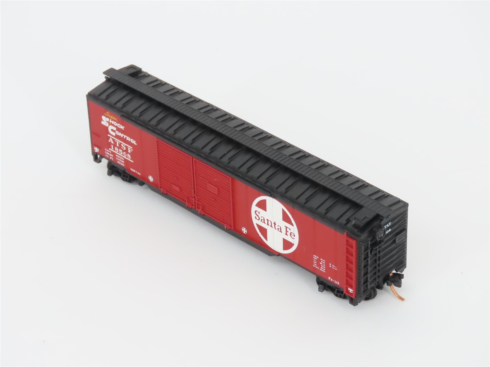 LOT of 2 N Scale Atlas & Micro-Trains MTL ATSF Santa Fe Double Door Box Cars