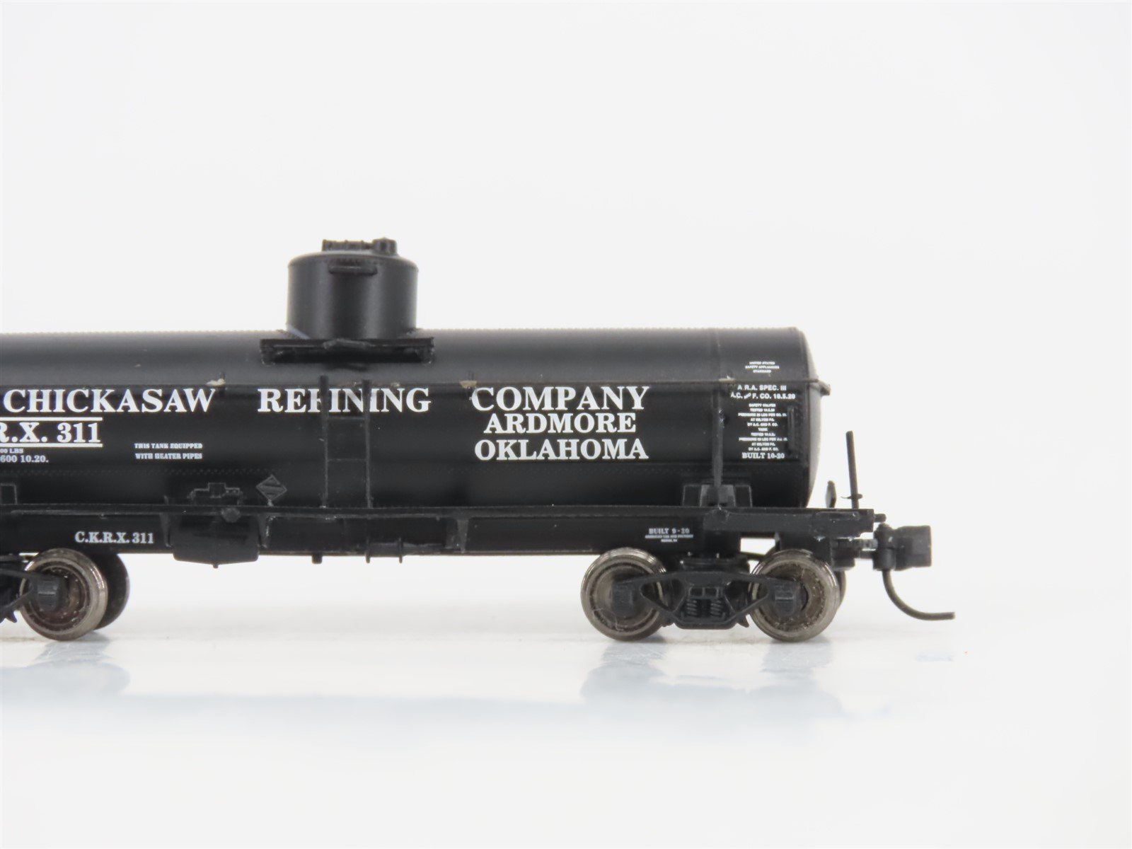 LOT of 2 N Scale InterMountain CKRX Chickasaw Refining Co Single Dome Tank Cars