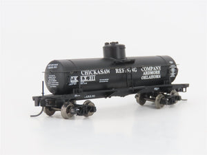 LOT of 2 N Scale InterMountain CKRX Chickasaw Refining Co Single Dome Tank Cars