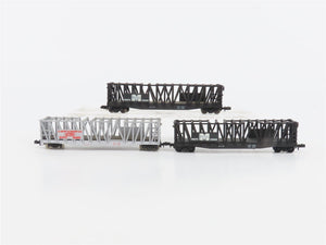 LOT of 3 N Scale Trix SHPX Du Pont / MCPX Monsanto 50' Container Cars