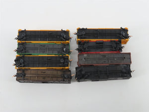 LOT- 8 N Bachmann, Atlas, & Kadee Micro-Trains MTL Assorted Caboose & Stock Cars