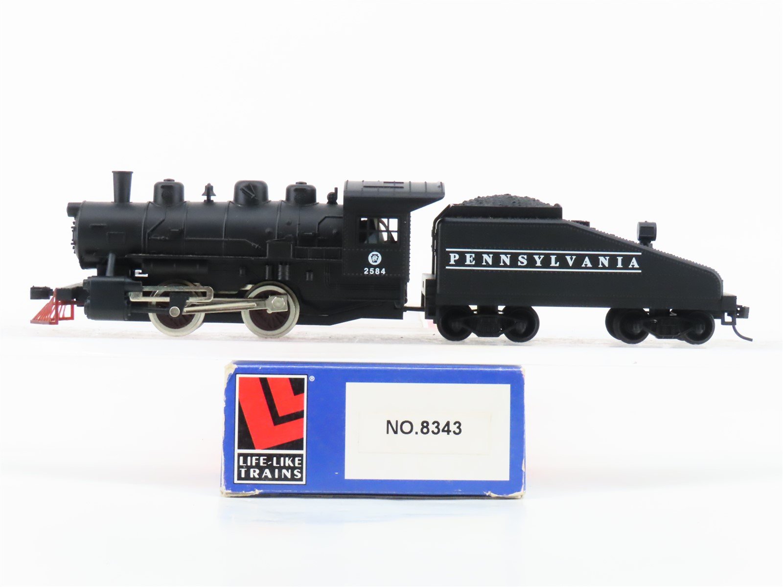 HO Scale Life-Like 8343 PRR Pennsylvania 0-4-0 Steam Locomotive #2584
