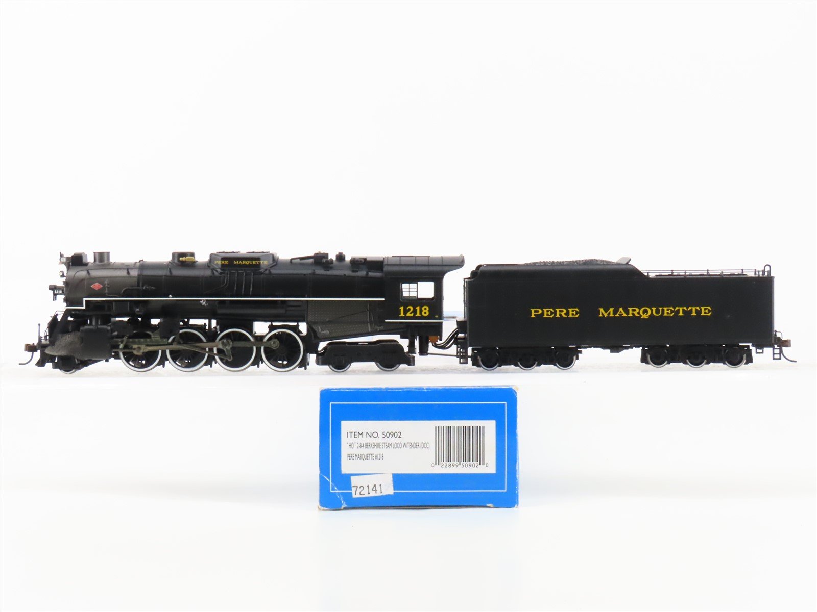 HO Scale Bachmann 50902 PM Pere Marquette 2-8-4 Steam Locomotive #1218 w/ DCC