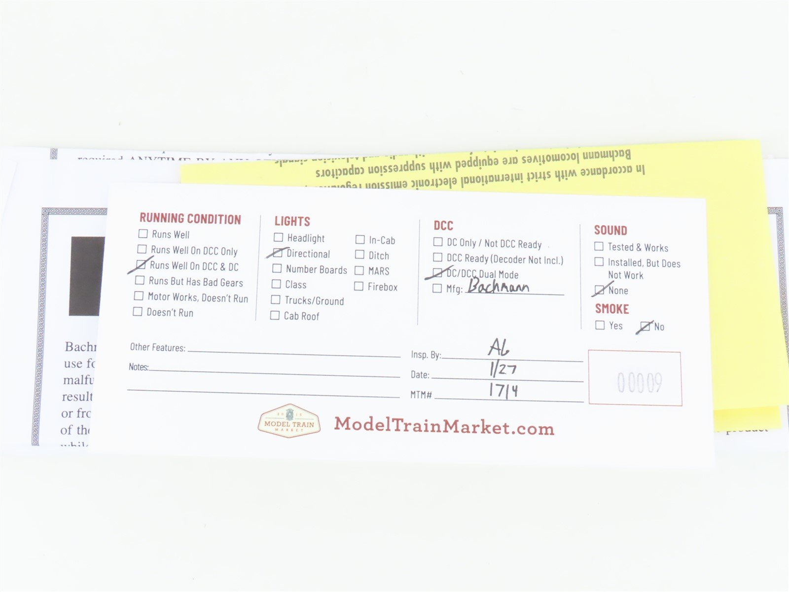 HO Scale Bachmann 50902 PM Pere Marquette 2-8-4 Steam Locomotive #1218 w/ DCC