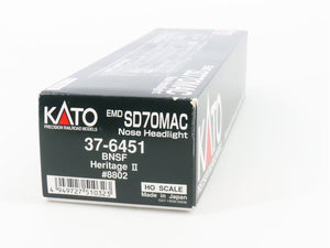 HO Scale KATO 37-6451 BNSF Railway H2 SD70MAC Diesel Locomotive #8802