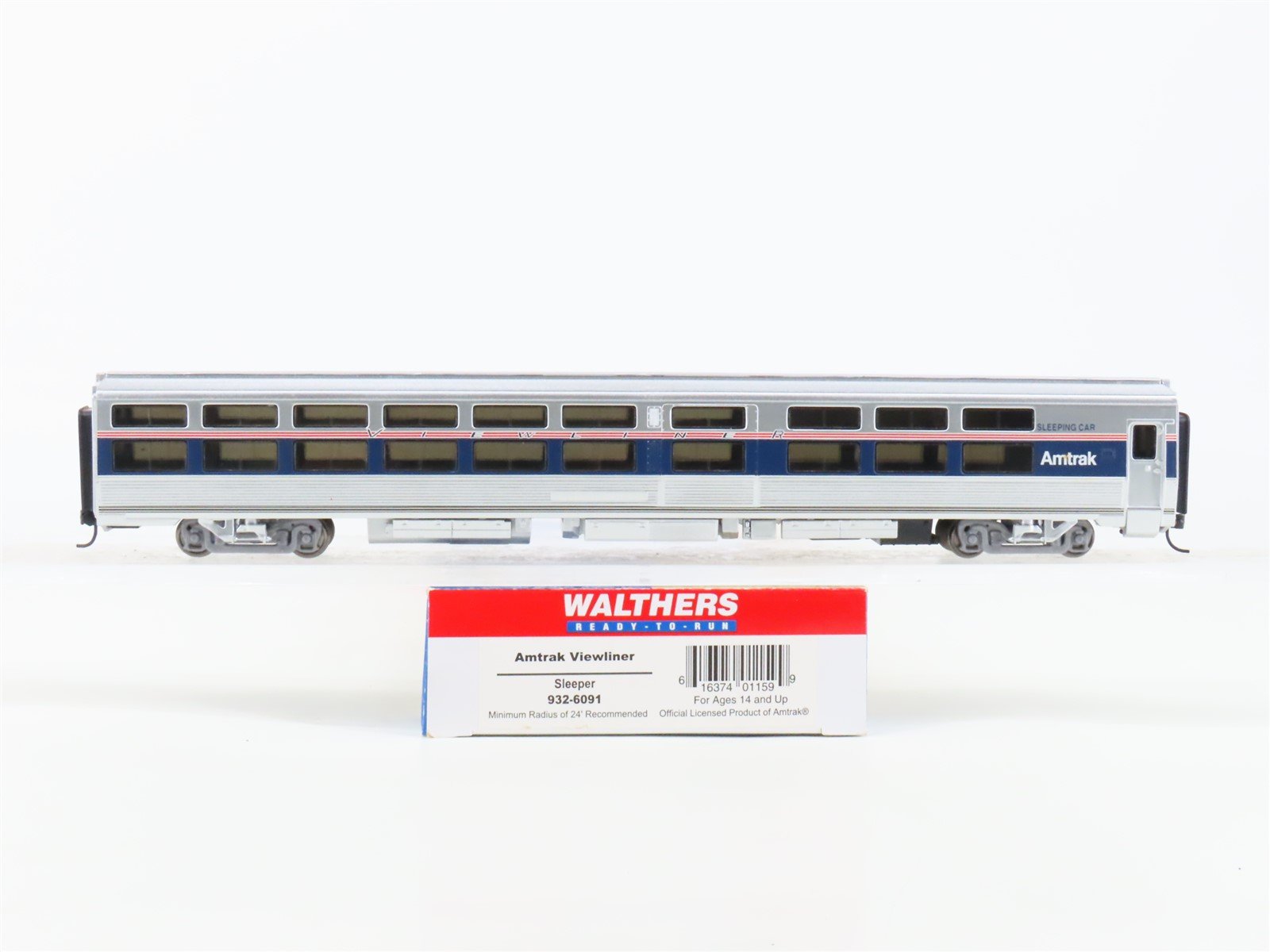 HO Scale Walthers 932-6091 Amtrak Viewliner Sleeper Passenger Car