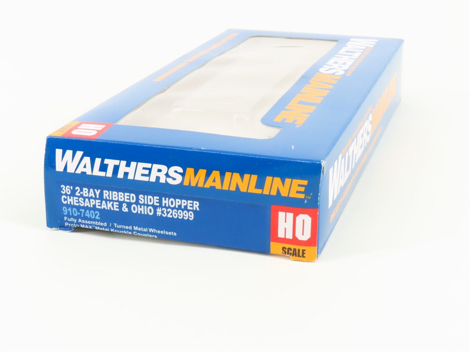 HO Scale Walthers Mainline 910-7402 C&O Chesapeake & Ohio 2-Bay Hopper #326999
