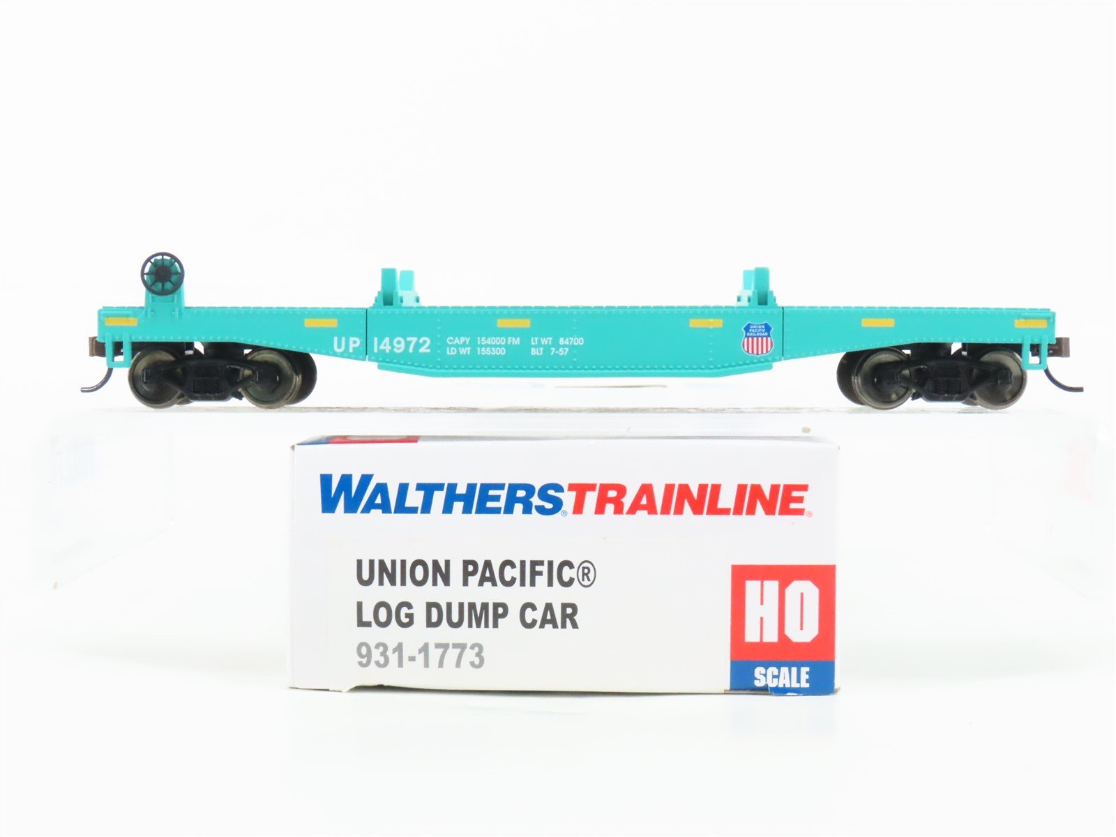 HO Scale Walthers Trainline 931-1773 UP Union Pacific Log Dump Car #14972