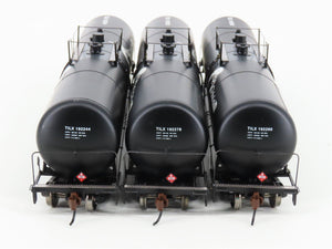 HO Scale Athearn 97623 TILX GLobal Ethanol 30K Gallon Tank Car 3-Pack