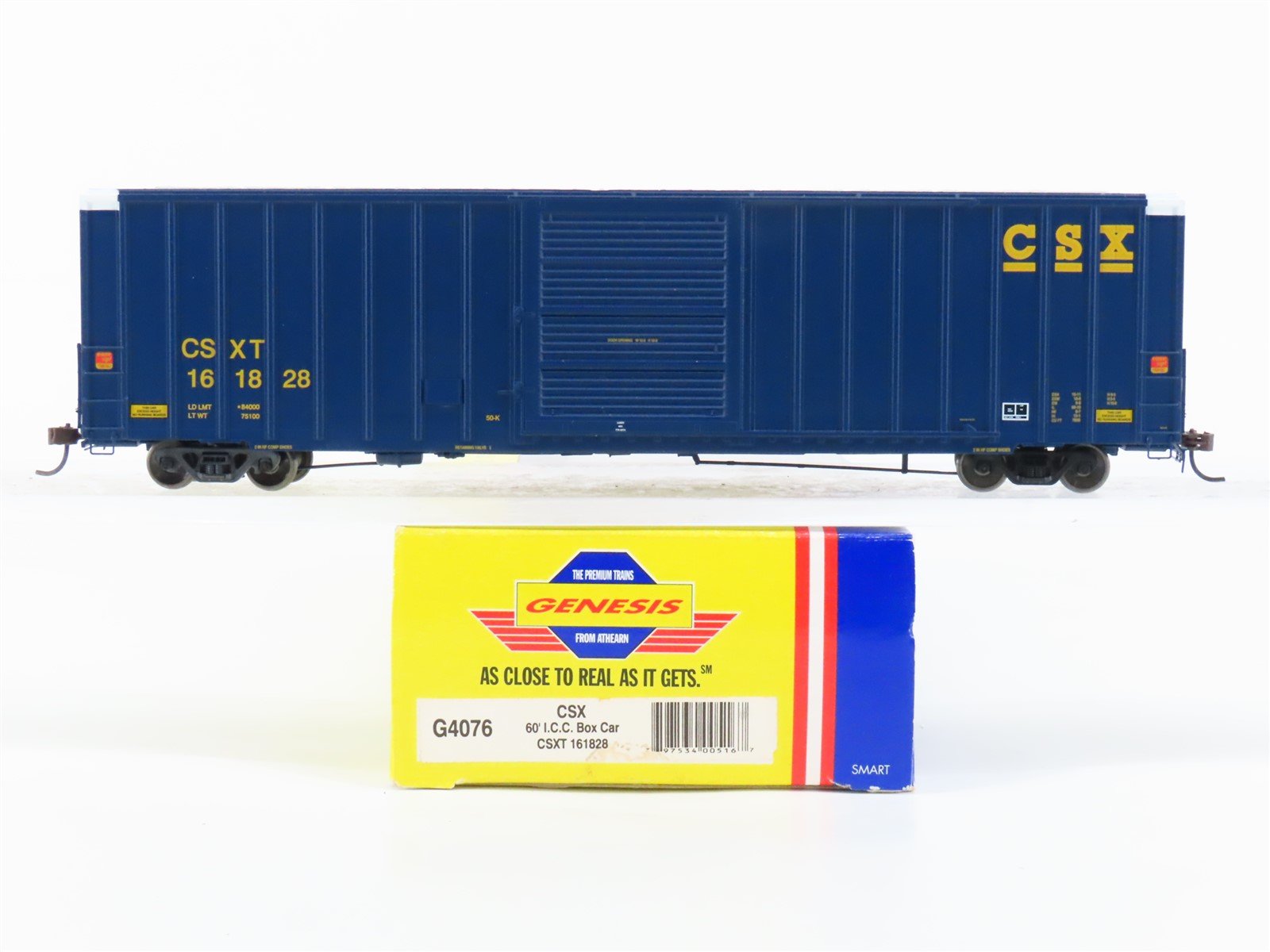 HO Scale Athearn Genesis G4076 CSXT 60' Single Door Box Car #161828