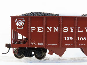 HO Scale Bachmann Silver Series 19501 PRR Pennsylvania 2-Bay Hopper #159108