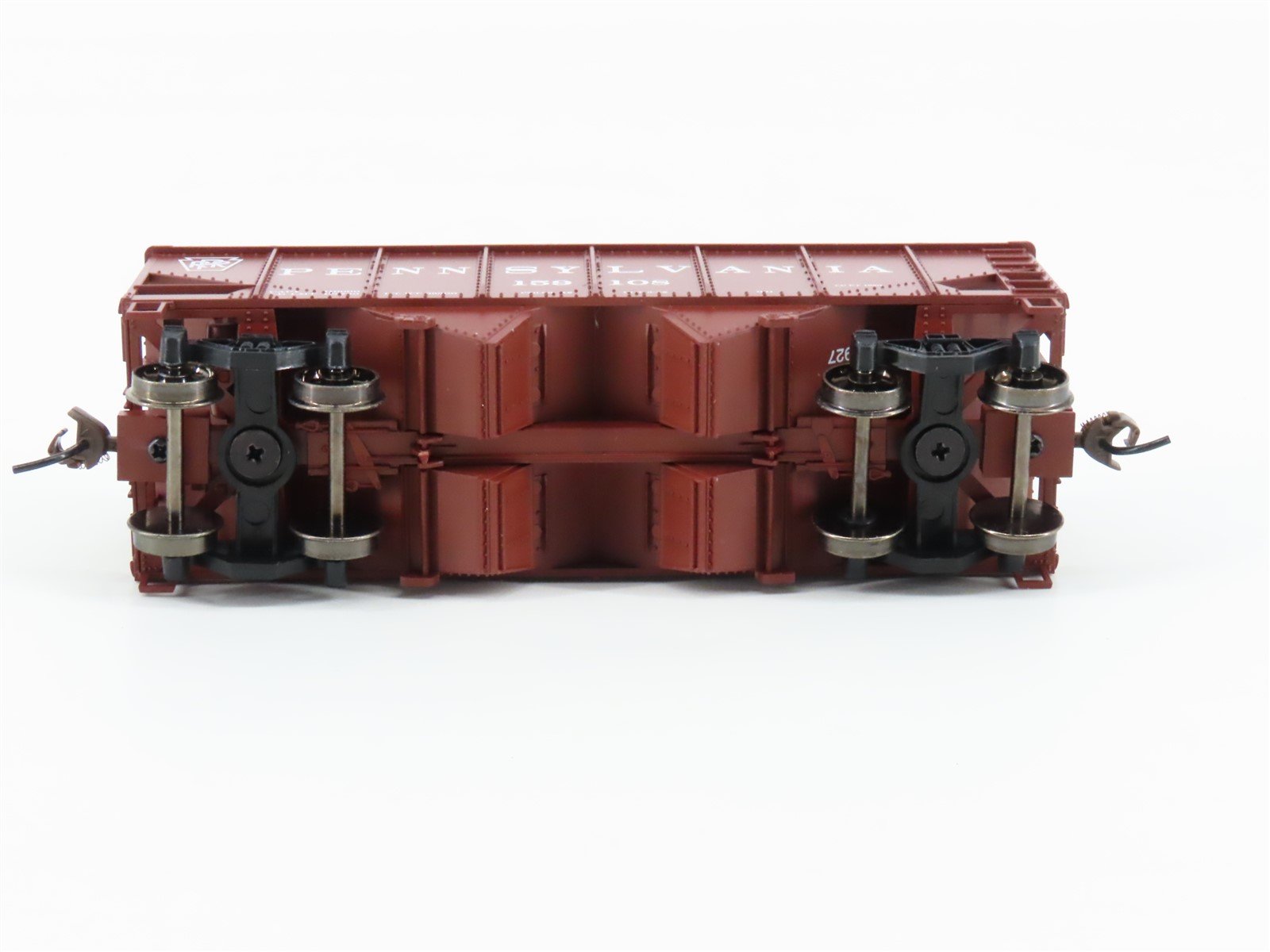 HO Scale Bachmann Silver Series 19501 PRR Pennsylvania 2-Bay Hopper #159108