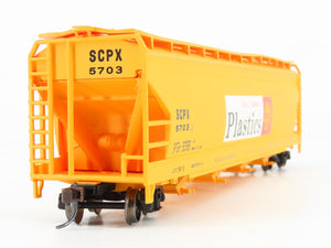 HO Scale Bachmann Silver Series 17534 SCPX Shell 4-Bay Covered Hopper #5703