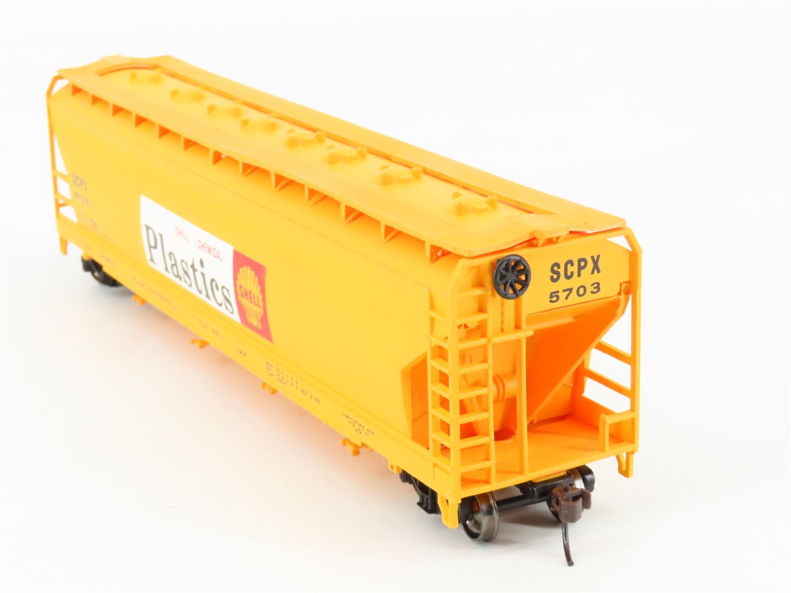 HO Scale Bachmann Silver Series 17534 SCPX Shell 4-Bay Covered Hopper #5703