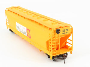 HO Scale Bachmann Silver Series 17534 SCPX Shell 4-Bay Covered Hopper #5703