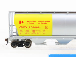 HO Bachmann Silver Series 19136 CNWX Government of Canada 4-Bay Hopper #106068