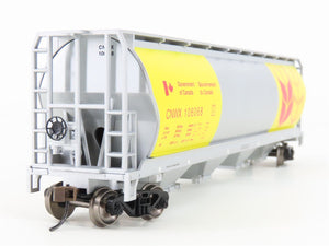 HO Bachmann Silver Series 19136 CNWX Government of Canada 4-Bay Hopper #106068