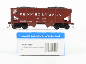 HO Scale Bachmann Silver Series 19501 PRR Pennsylvania 2-Bay Hopper #159108