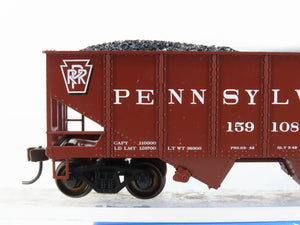 HO Scale Bachmann Silver Series 19501 PRR Pennsylvania 2-Bay Hopper #159108