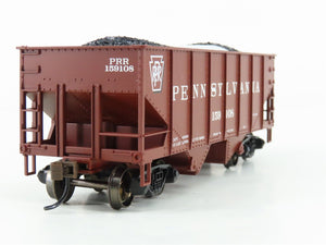 HO Scale Bachmann Silver Series 19501 PRR Pennsylvania 2-Bay Hopper #159108