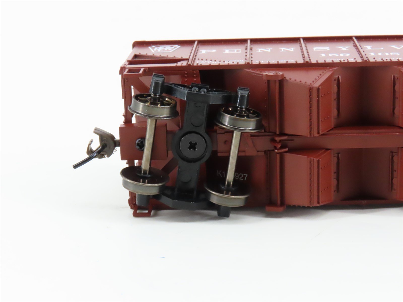 HO Scale Bachmann Silver Series 19501 PRR Pennsylvania 2-Bay Hopper #159108