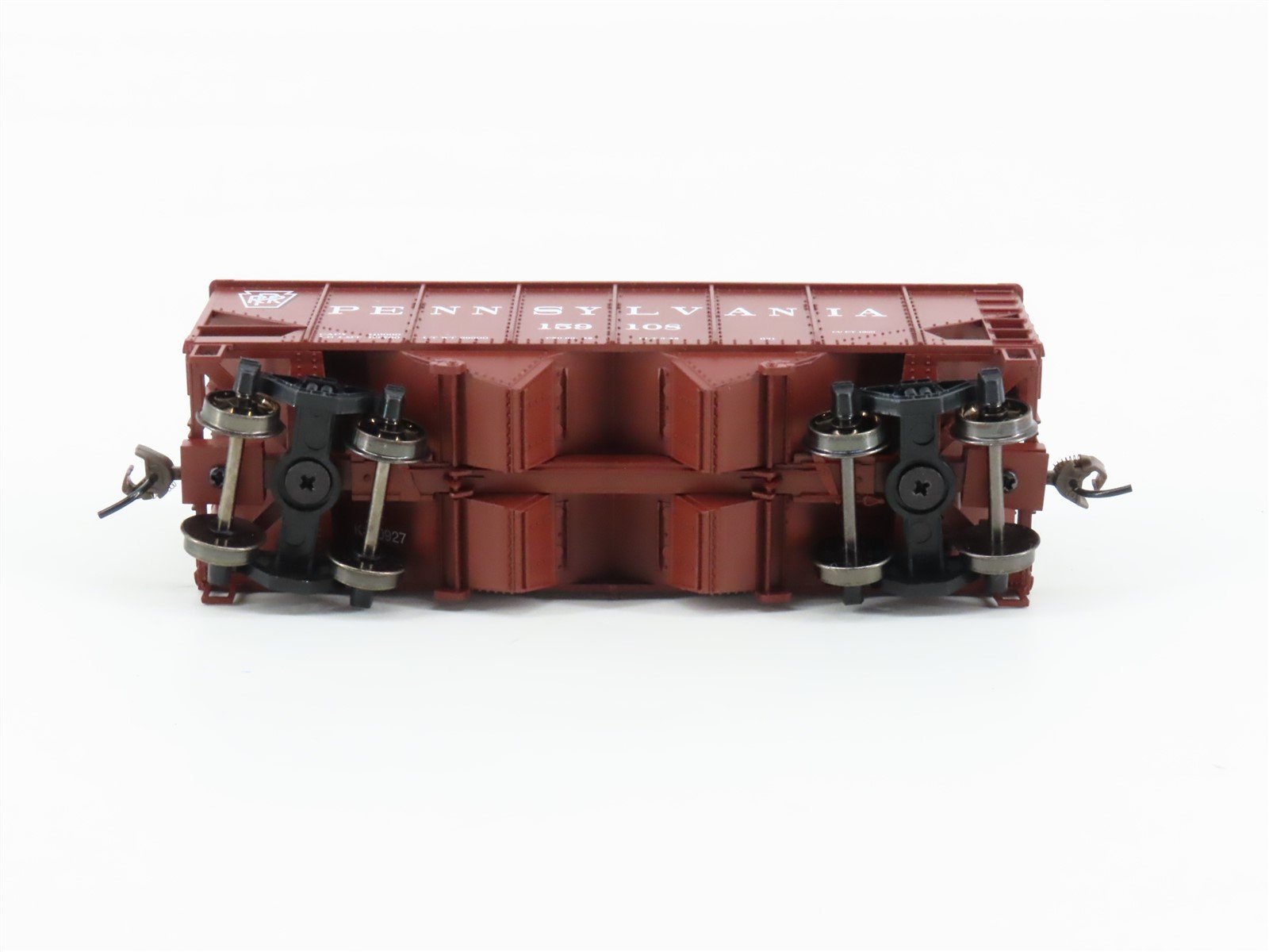 HO Scale Bachmann Silver Series 19501 PRR Pennsylvania 2-Bay Hopper #159108