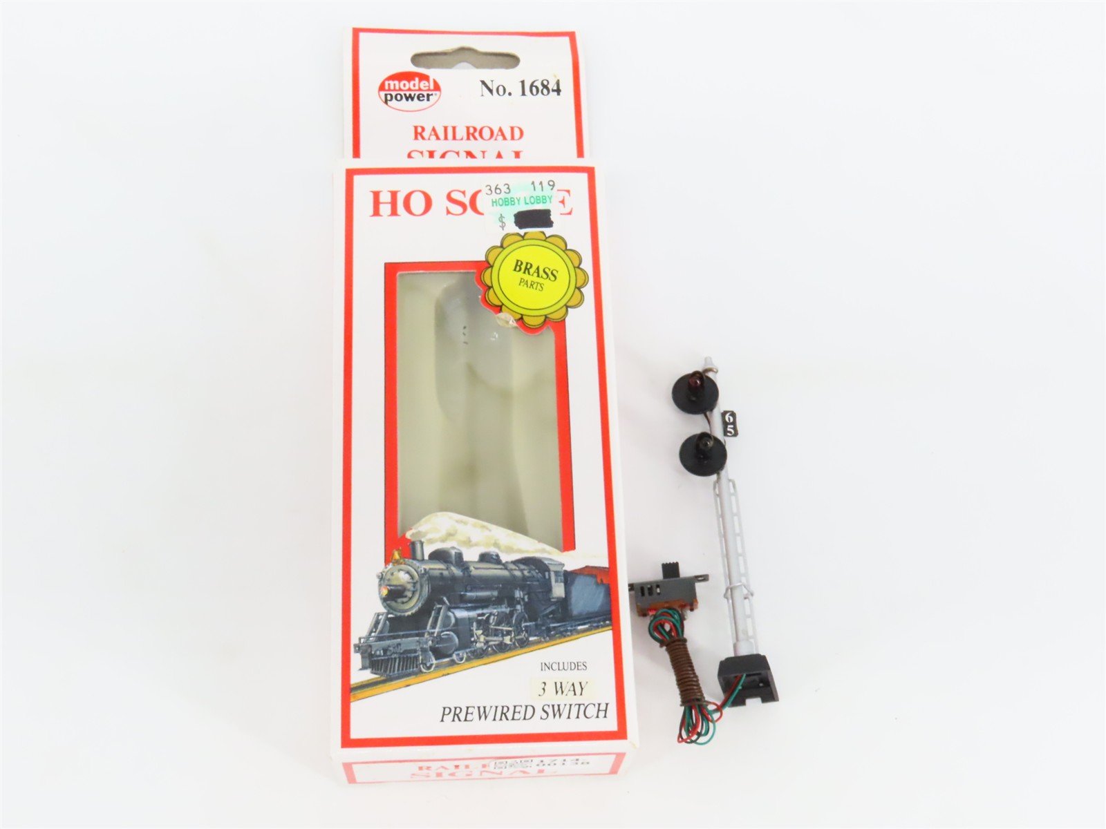 HO Scale Model Power 1684 2-Head Lit Railroad Signal