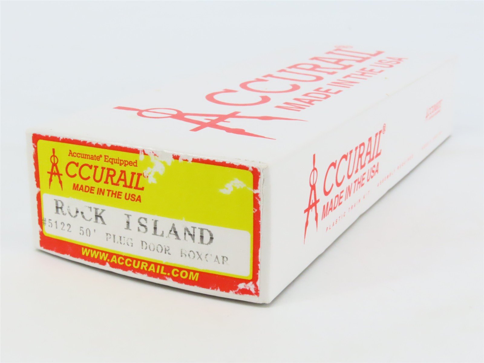 HO Scale Accurail 5122 RI Rock Island Cushion Car 50' Boxcar #35236 Kit