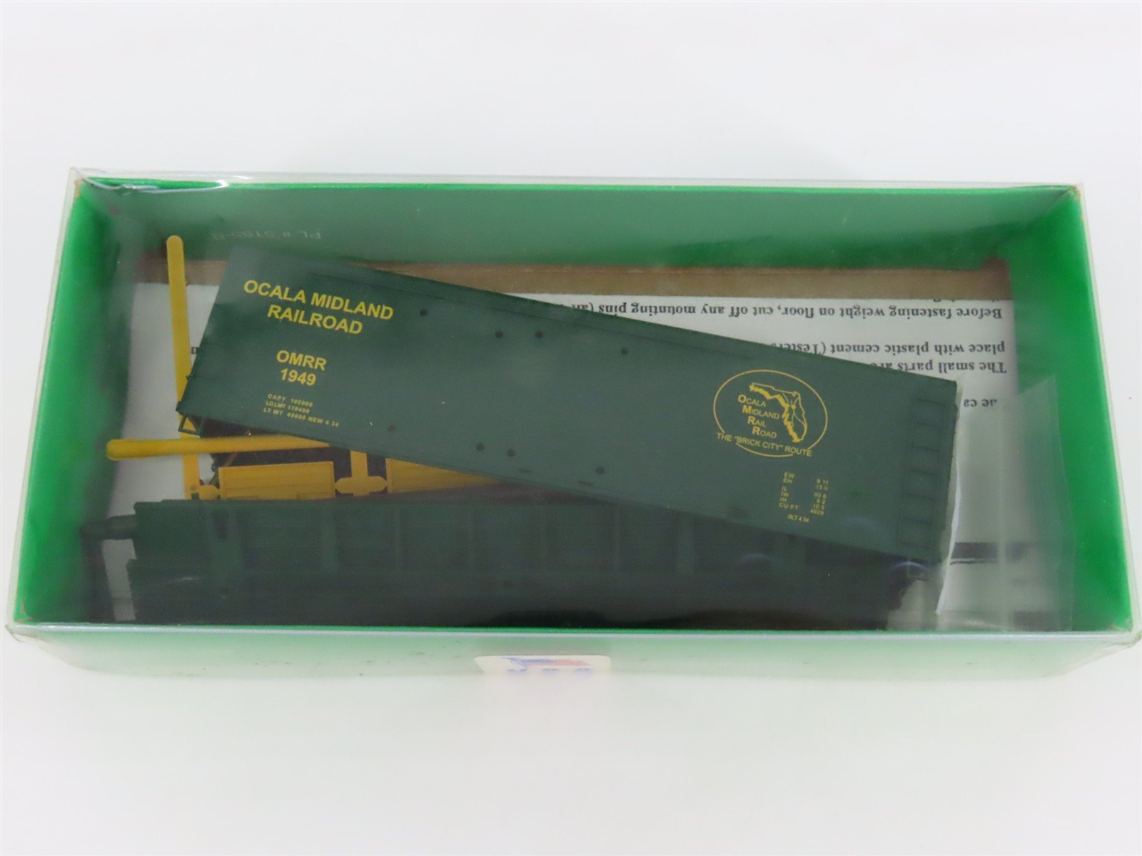 HO Scale Bowser OMRR Ocala Midland 40' Boxcar #1949 Kit SEALED