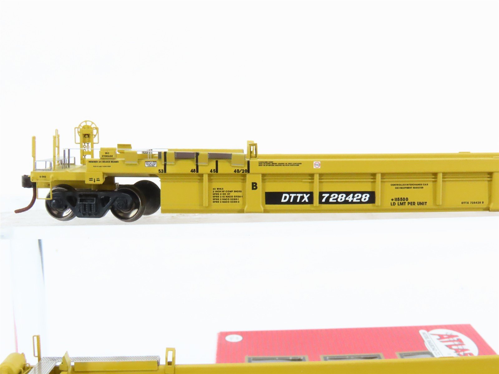 HO Scale Atlas 20001273 DTTX 53' Articulated Well 3-Piece Car #728428