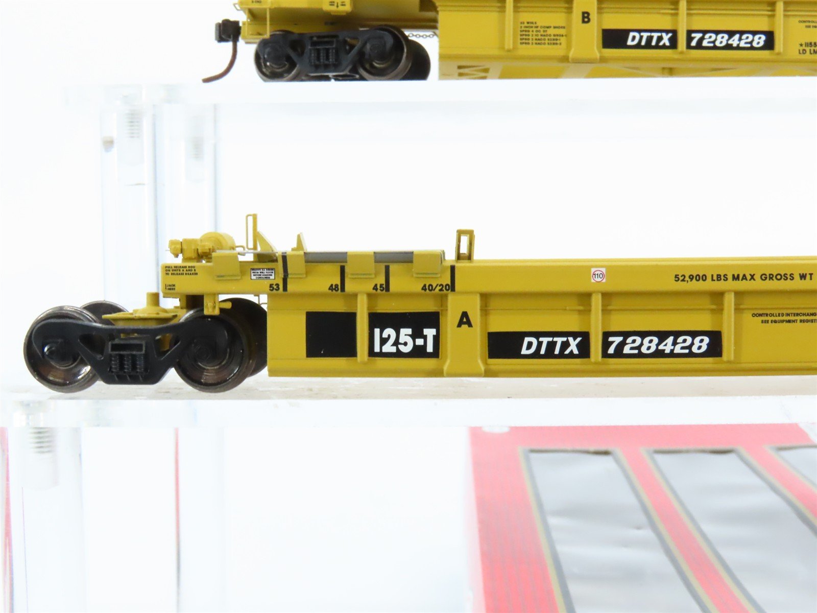 HO Scale Atlas 20001273 DTTX 53' Articulated Well 3-Piece Car #728428