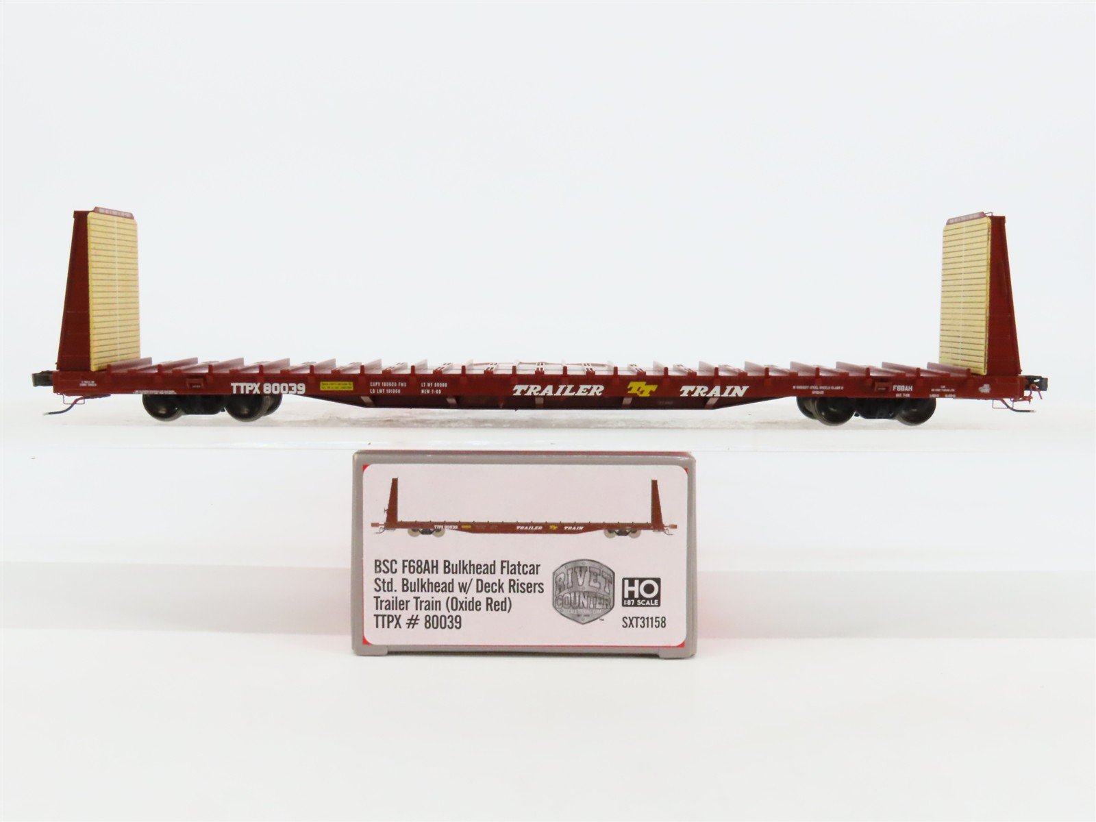 HO Scaletrains.com SXT31158 TTPX Trailer Train BSC Bulkhead Flatcar #80039