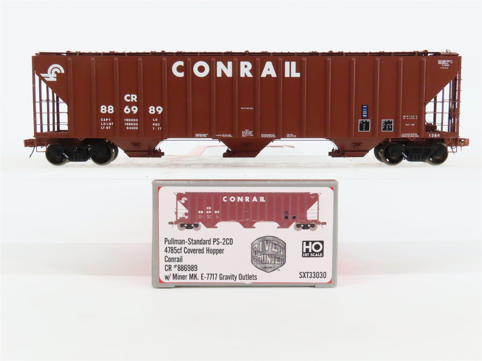 HO Scaletrains.com SXT33030 CR Conrail PS-2CD 3-Bay Covered Hopper #886989